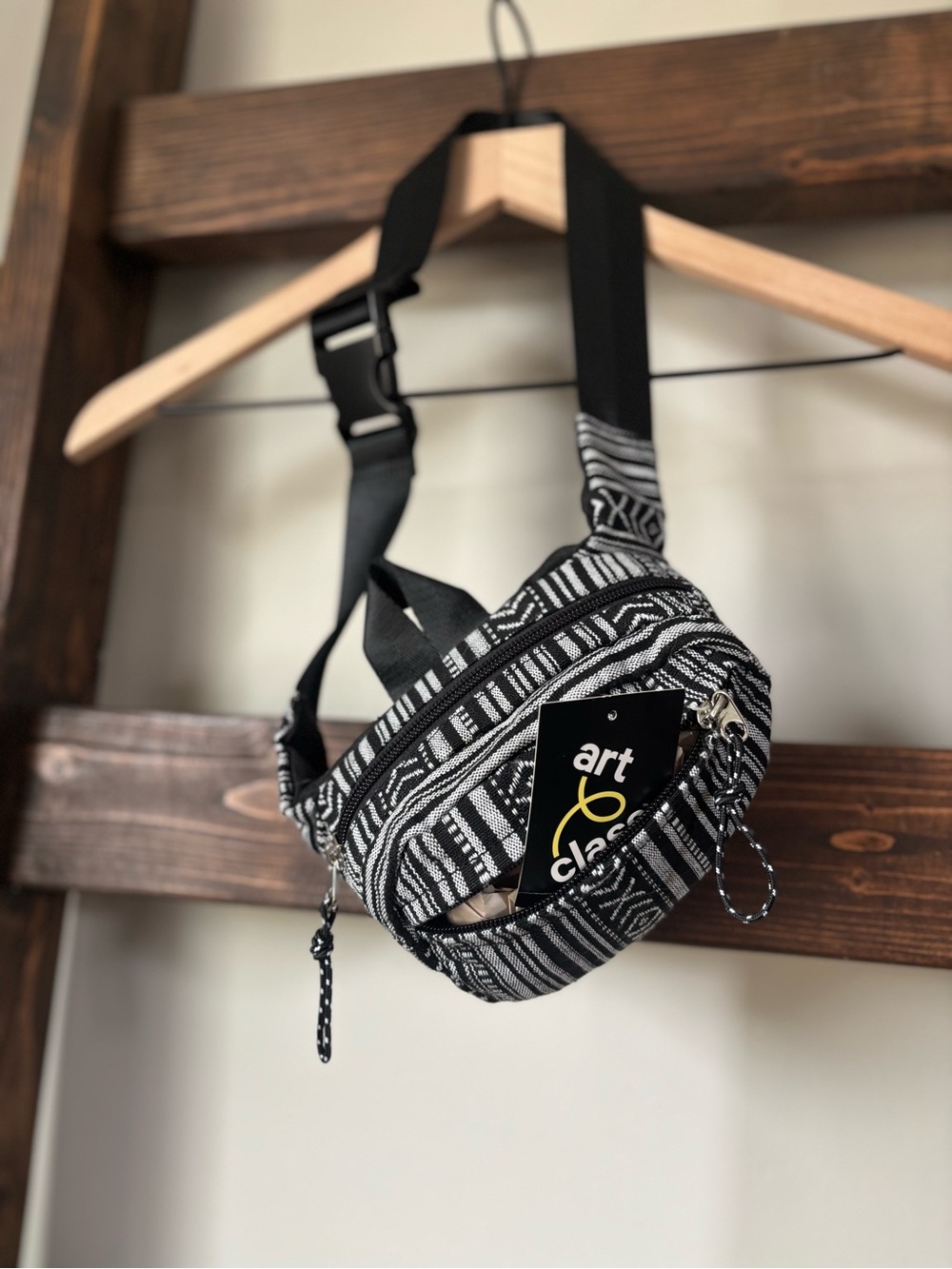 art class Black & White Patterned Kids Fanny Pack